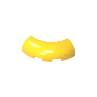 [Gobricks] GDS-2189 pièces de bloc de construction brique coin rond 3X3X1 avec découpes inférieures [pas de goujons] [1/4 arc] 65617 224005