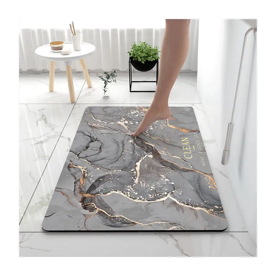 Bathroom Rugs Ultra Soft and Super Absorbent Diatomite Mat Magic Clean Waterproof Anti Slip Floor Cushion carpet