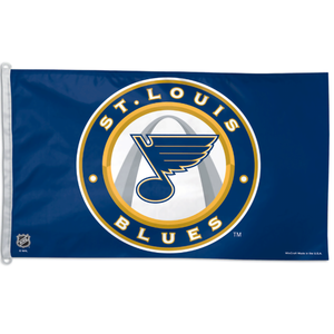 NHL Teams China Factories Wholesale 3x5ft Double Sided Printed <b>Flag</b> Outdoor St. Louis Blues <b>Flag</b> with 2 Grommets - Product Image 3