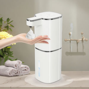 Dispensador de jabón líquido automático, dispensador de jabón de manos inteligente recargable por USB, montaje en pared para baño, cocina, plato, jabón - Product Image 1