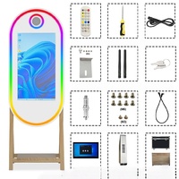Photomaton de fête haut de gamme avec miroir, compatible avec les appareils photo reflex et iPad, Wi-Fi activé, équipement photo populaire pour le marché de la location