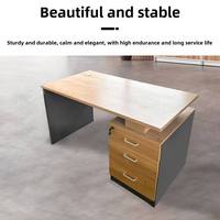 Bureau Moderne Populaire pour la Maison, Meuble Exécutif en MDF, Table d'Ordinateur en Bois pour Bureau et Chambre à Coucher