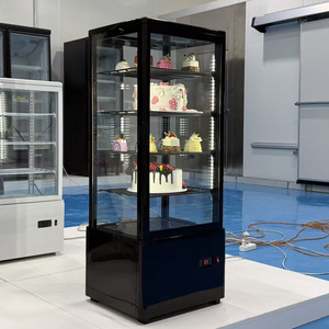 Verre vertical 360 °   Vitrine réfrigérée pour gâteaux, présentoir commercial pour pâtisseries et desserts, vitrine de réfrigération pour la vente au détail - Product Image 4