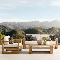 Chaise de salle à manger d'extérieur moderne en teck massif, écologique, à lattes, résistante aux intempéries, tailles personnalisées, pour patio, jardin, restaurant