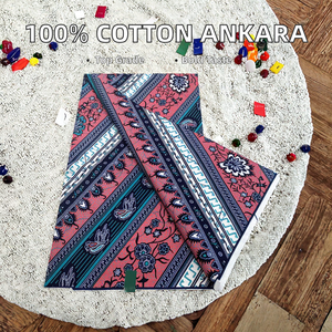 Nouveau design Tissu africain Wax Hollandais Bazin Riche pour vêtements - Product Image 2