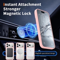 Coque de téléphone magnétique transparente pour iPhone 18 17 Pro, antichoc, anti-jaunissement, design mignon, logo personnalisé