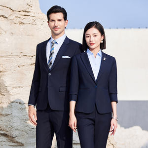 ชุดยูนิฟอร์มผู้บริหารหญิง ชุดสูททำงาน แจ็คเก็ตและกางเกงขายาวสำหรับงานธุรกิจ - Product Image 6