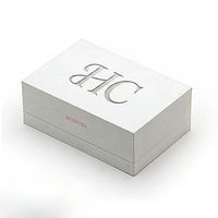 Boîte cosmétique rigide rectangulaire avec logo personnalisé, gaufrage, emballage en carton recyclé PPWR, insert personnalisé pour fard à joues