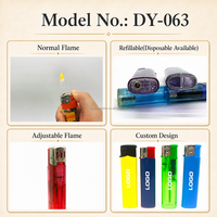 Briquet électrique USB rechargeable DY-062 Plasma personnalisé pour cigarettes, vente en gros, briquet mince