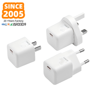 Chargeur rapide USB C 20W en vente chaude en Chine, adaptateur de prise murale compact et portable compatible avec iPhone, tablette, ordinateur portable
