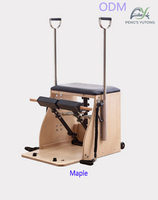 Silla de Pilates Wunda de Madera de Arce, Minimalista y de Lujo, para Bienestar en el Hogar y Entrenamiento Profesional de Alta Gama