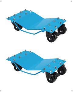 Juego de 4 Patines Hidráulicos de Acero para Ruedas de Coche, Resistentes, para Mover Coches, Camiones, Remolques, Motocicletas y Barcos - Product Image 1