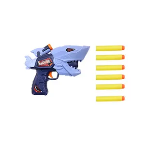 2024 yeni ürünler oyuncak tabanca yumuşak kurşun erkek çekim savaş oyunu köpekbalığı dinozor tasarım çocuk elektrikli yumuşak kurşun kurşun silah oyuncak