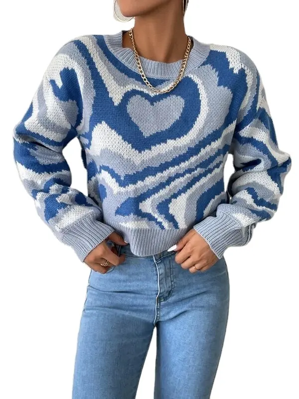 Kunden spezifischer heißer Verkauf Winter Warm Thick Woolen Sweater Pullover Strick pullover benutzer definierte Pullover Kleidung Pullover Unisex