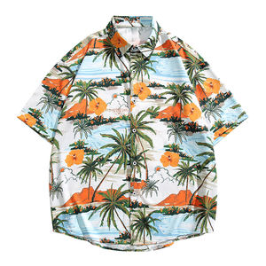 Chemises hawaïennes en laine mélangée de style Mountain <span class=keywords><strong>Lodge</strong></span> Premium pour hommes avec des impressions de paysages de montagne pour des escapades alpines - Product Image 6