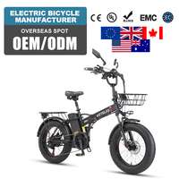 Vélo de montagne électrique pliable Keteles KF6 Mini, batterie intégrée 48V, cadre en alliage d'aluminium, 7 vitesses, pneus larges légers