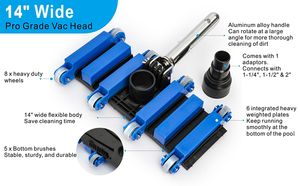 Roues <span class=keywords><strong>de</strong></span> remplacement en aluminium ABS bleues pour têtes d'<span class=keywords><strong>aspirateur</strong></span> <span class=keywords><strong>de</strong></span> <span class=keywords><strong>piscine</strong></span> et spa, pour aspirateurs <span class=keywords><strong>de</strong></span> <span class=keywords><strong>piscine</strong></span> <span class=keywords><strong>de</strong></span> 14 à 22 pouces - Product Image 6