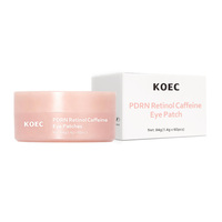 KOEC PDRN Rétinol Caféine Patchs pour les yeux Masque en gel de collagène Anti-âge Cernes Rides Hydratant Soin sous les yeux