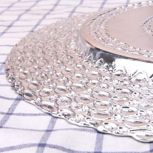 OEM/ODM 13in <strong>Silver</strong> Charger <strong>Plates</strong> Wedding Large Size Table Chargers <strong>Plates</strong> Wedding Gold <strong>Silver</strong> Beaded Charger <strong>Plates</strong> - Product Image 6