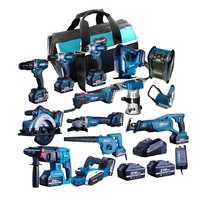 MARVEL12 Cái 21V 4.0Ah 3.0Ah Cùng Pin Không Chổi Than Cờ Lê 20V 18-Volt Lithium-Ion Power Tools Combo Cordless Kit