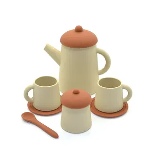 Đồ Chơi Trẻ Em Tea Party Silicone Cup Giả Vờ Chơi Thực Phẩm Nhà Bếp Đồ Chơi Trẻ Sơ Sinh Thực Phẩm Sinh Nhật Quà Tặng Giáng Sinh Bộ Đồ Chơi Trà