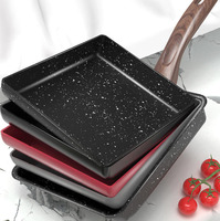Wajan Masak Besi Cor Jepang Modern, Grosir Personalisasi, Wajan Mini Anti Lengket Batu Maifan Persegi