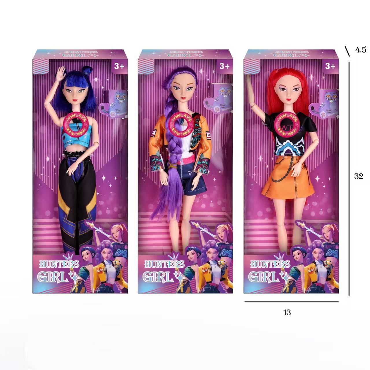Boîte de couleur de chanson à thème musical éclairant les cheveux violets