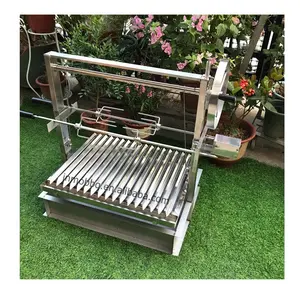 Trung Bình Santa Maria Grill Với Hộp Than Và Rotisserie Kit Thép Không Gỉ