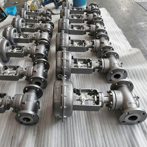 Vanne de régulation de pression pneumatique à cage simple en acier au carbone série ZJHP EP Positioner YT1000L DN50 - Product Image 5