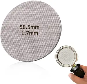 51 53 58.5 mm multi layer coffee puck screen filter mesh reusable 316 stainless steel coffee filter
