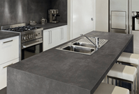 YDSTONE talenan dapur logam Premium Modern kuarsa marmer buatan untuk lantai Hotel dalam ruangan panel pancuran