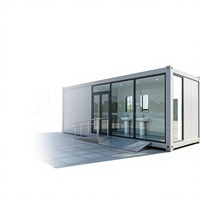 Nouvelle Villa Conteneur à Assemblage Rapide, Mur Rideau en Verre, Terrasse Double-Étage, Design Modulaire Finement Décoré, Plus de 5