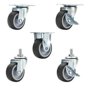 Ruedas giratorias ligeras de 1.5 pulgadas, ruedas industriales resistentes al desgaste, ruedas silenciosas para el hogar de 2 pulgadas. - Product Image 1