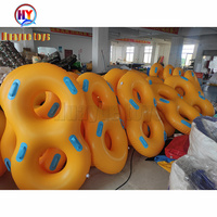 Diskon mainan tabung renang cincin kolam air mengapung dengan ban ganda PVC kokoh