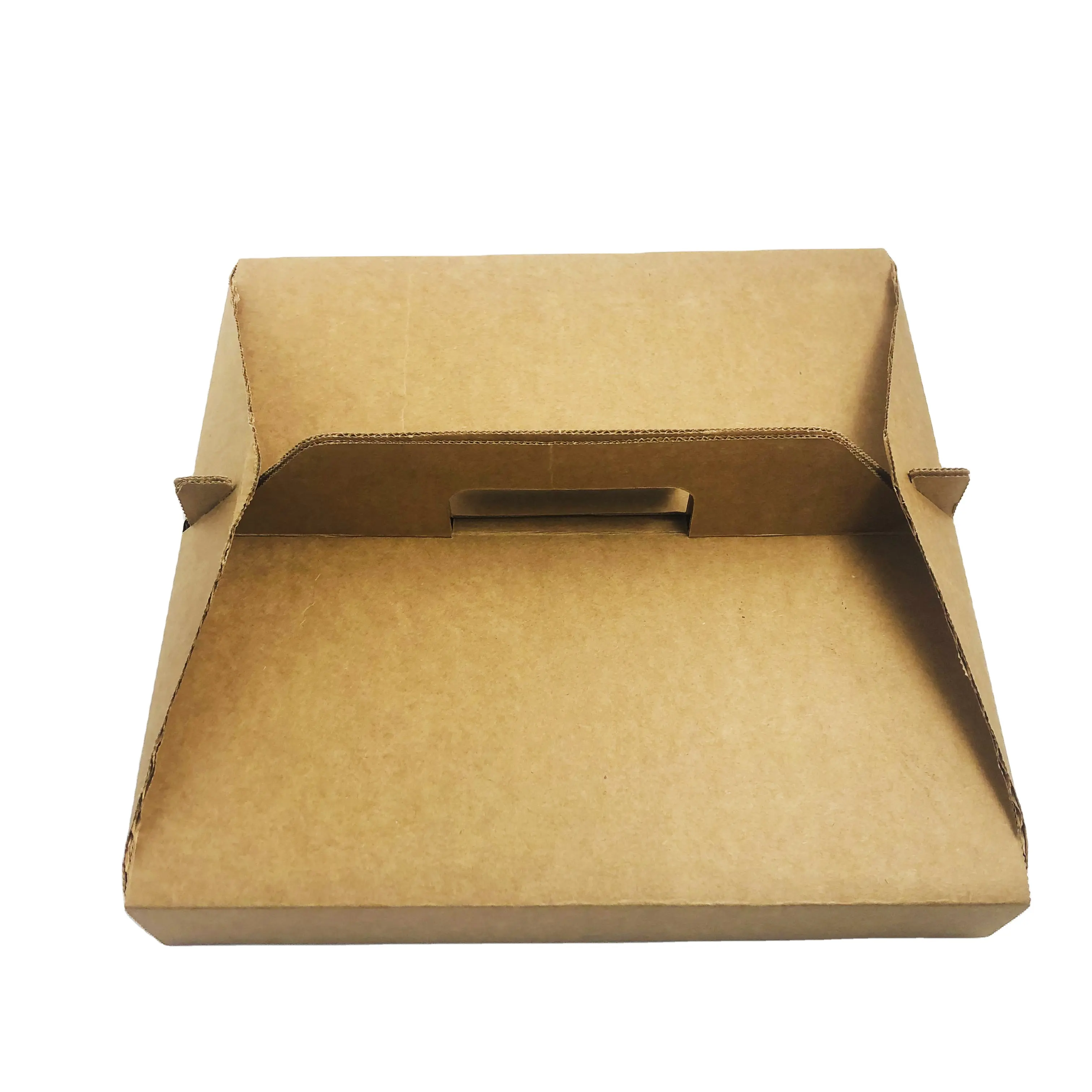 Caja de pizza de papel corrugado con diseño de impresión de logotipo personalizado