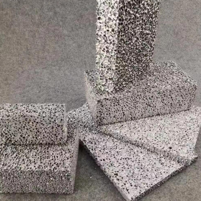 Industrial Design 25mm Thick Square Shape Closed Cell Aluminum Foam Sheets Eco-Friendly Waterproof Heat Insulation Materials