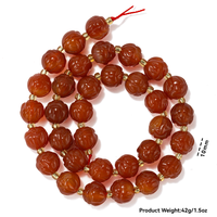 Perles de pierres précieuses naturelles sculptées à la main en forme de fleur, perles de lotus naturelles pour la fabrication de bijoux, 10 mm, quartz rose, améthyste