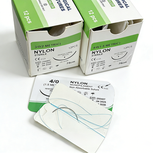 Suministros Médicos de Alta Calidad, Suturas Quirúrgicas Estériles de Nailon, Seda, Polipropileno, PDO, PGA, <span class=keywords><strong>PDS</strong></span>, 75cm, 90cm, Suturas No Absorbibles - Product Image 1