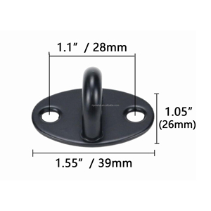 Черная нержавеющая сталь CNC обработанная настенная круглая Потолочная пластина с крючком для потолка/настенного изготовления листового металла - Product Image 2