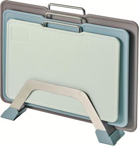 Ensemble de 3 planches à découper personnalisées antidérapantes en plastique avec rainures pour jus et support – Impressionnant - Product Image 1