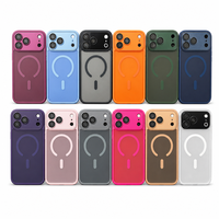 Coque de téléphone magnétique mate antichoc avec effet toucher peau et grande fenêtre pour appareil photo, vente en gros, pour iPhone 18 17 Pro Max 16 15 14 13 Plus