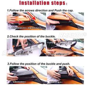 Coques de rétroviseurs latéraux en ABS style fibre de carbone en forme de corne pour Honda Civic 10ème génération 2016 2017 2018 2019 - Product Image 5