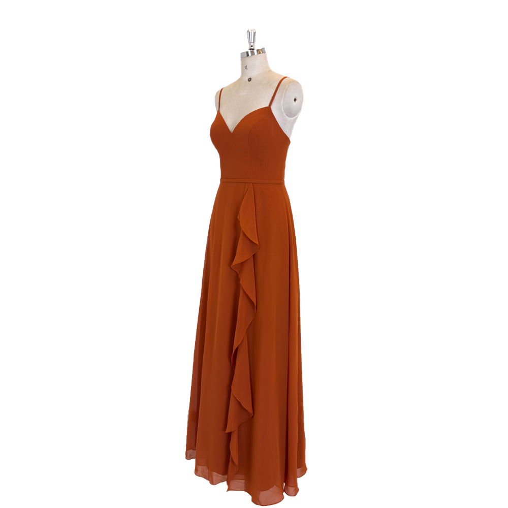 sachin and babi light blue dress Burnt Orange Bridesmaid Dresses main image 0