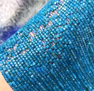 Prezzo di fabbrica all'ingrosso 4mm 6mm 8mm <span class=keywords><strong>blu</strong></span> <span class=keywords><strong>Apatite</strong></span> pietra naturale <span class=keywords><strong>Apatite</strong></span> per orecchini fai da te collana braccialetto creazione di gioielli - Product Image 6