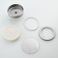 Douche de salle de bain avec pomme de douche amovible et lavable, montage mural avec bras, design moderne et simple, avec filtre