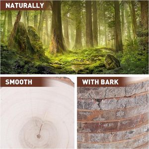 10 Piezas de Rodajas de Madera de Pino Ecológicas (7-8 Pulgadas) con Logotipo Grabado Personalizado en Color para Bodas, Baby Shower y Manualidades - Product Image 5