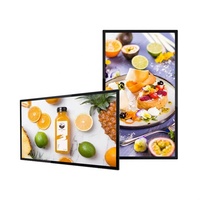 Écran d'affichage numérique mural FHD de 21,5 pouces, cadre fin sans bordure, écran LCD commercial, écran publicitaire pour centre commercial
