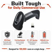 Dispositivo Industrial de Captura de Códigos de Barras USB 2.4G con Sensor CMOS, 300 Escaneos/Segundo, para Gestión de Inventario en Almacenes y Logística