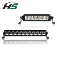 Barre lumineuse LED HSSH à rangée unique de 10 à 50 pouces, 50-250W, faisceau combiné ultra large pour conduite tout-terrain, camion, SUV, VTT, UTV