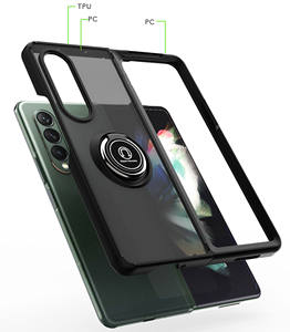 Fundas de teléfono móvil con soporte de anillo para <span class=keywords><strong>Samsung</strong></span> Galaxy Z Flip <span class=keywords><strong>Fold</strong></span> 6 <span class=keywords><strong>Fold</strong></span> 5 Z Flip <span class=keywords><strong>4</strong></span> Kickstand funda rígida de goma suave para teléfono - Product Image 5